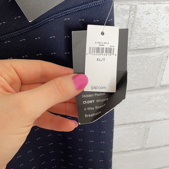 Gap Fit Navy Winterbrush 7/8 Legging *TALL - Picture 7 of 14